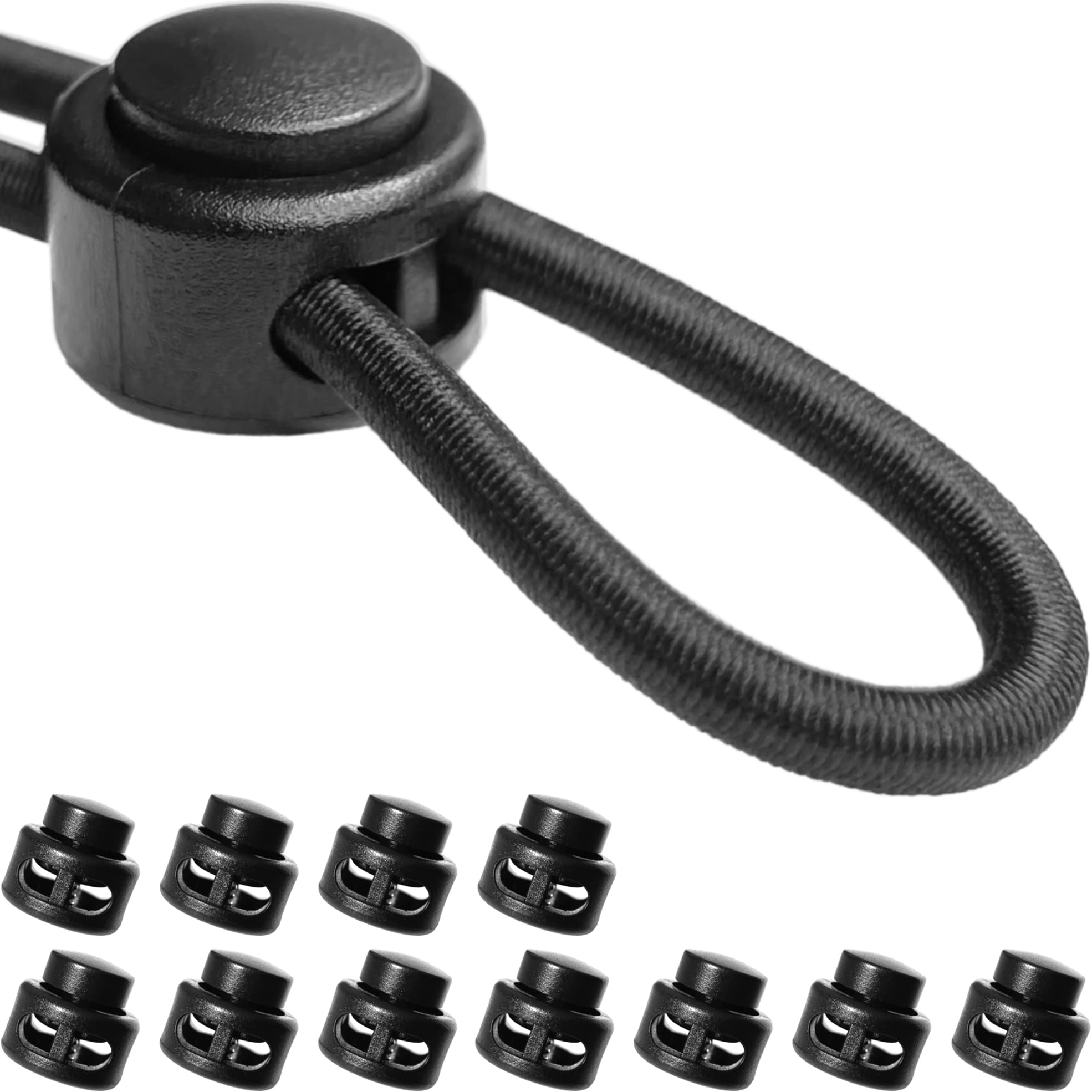 Amazon.co.jp: DLLM コードストッパー 軽量 2穴 内穴 4mm スプリング